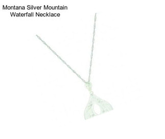 Montana Silver Mountain Waterfall Necklace