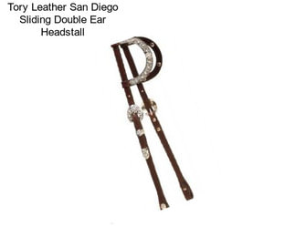 Tory Leather San Diego Sliding Double Ear Headstall