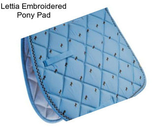 Lettia Embroidered Pony Pad