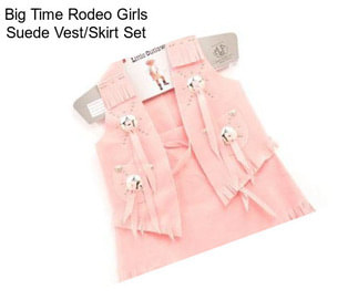 Big Time Rodeo Girls Suede Vest/Skirt Set