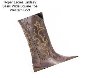 Roper Ladies Lindsey Basic Wide Square Toe Western Boot