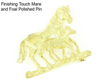 Finishing Touch Mare and Foal Polished Pin