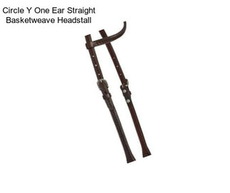 Circle Y One Ear Straight Basketweave Headstall