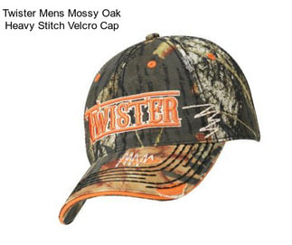 Twister Mens Mossy Oak Heavy Stitch Velcro Cap