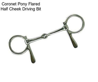 Coronet Pony Flared Half Cheek Driving Bit