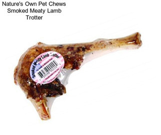 Nature\'s Own Pet Chews Smoked Meaty Lamb Trotter