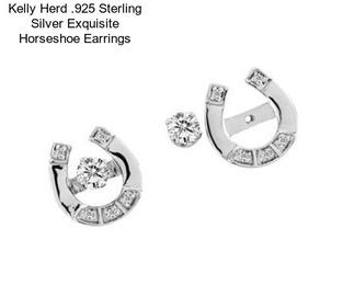 Kelly Herd .925 Sterling Silver Exquisite Horseshoe Earrings