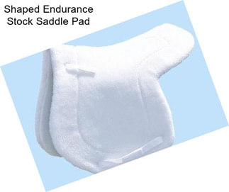 Shaped Endurance Stock Saddle Pad