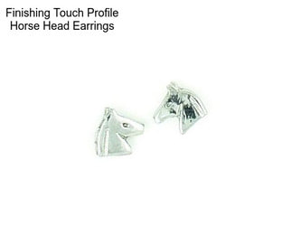 Finishing Touch Profile Horse Head Earrings