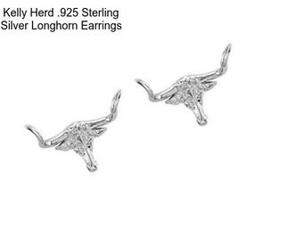 Kelly Herd .925 Sterling Silver Longhorn Earrings