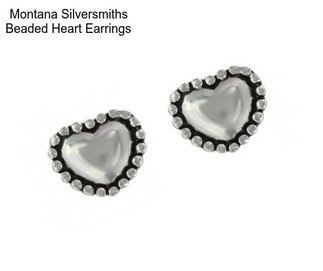 Montana Silversmiths Beaded Heart Earrings