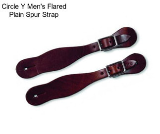 Circle Y Men\'s Flared Plain Spur Strap