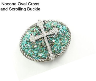 Nocona Oval Cross and Scrolling Buckle