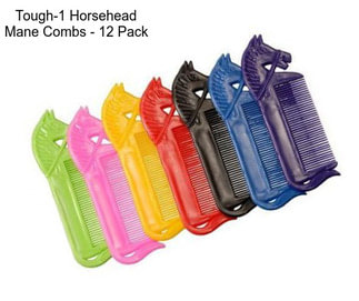 Tough-1 Horsehead Mane Combs - 12 Pack