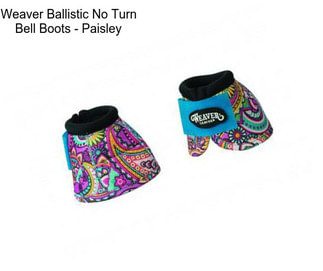 Weaver Ballistic No Turn Bell Boots - Paisley