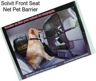 Solvit Front Seat Net Pet Barrier