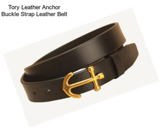 Tory Leather Anchor Buckle Strap Leather Belt