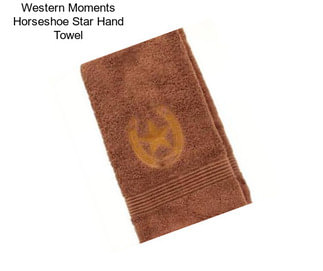 Western Moments Horseshoe Star Hand Towel