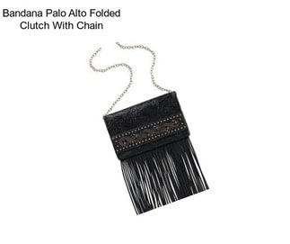 Bandana Palo Alto Folded Clutch With Chain