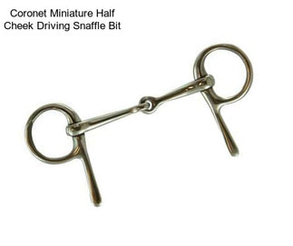 Coronet Miniature Half Cheek Driving Snaffle Bit