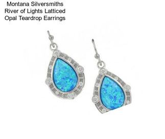 Montana Silversmiths River of Lights Latticed Opal Teardrop Earrings