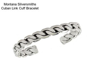 Montana Silversmiths Cuban Link Cuff Bracelet