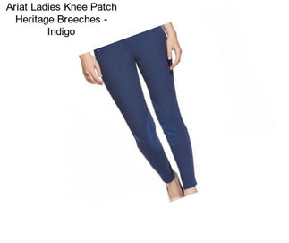 Ariat Ladies Knee Patch Heritage Breeches - Indigo