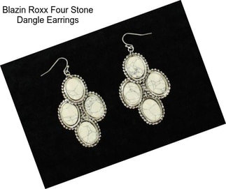 Blazin Roxx Four Stone Dangle Earrings