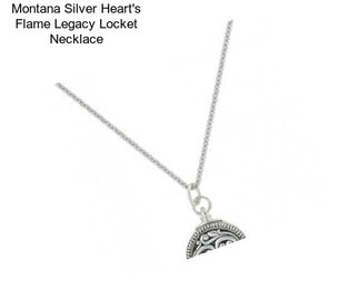 Montana Silver Heart\'s Flame Legacy Locket Necklace