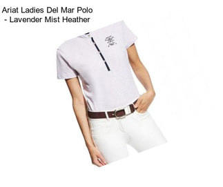 Ariat Ladies Del Mar Polo - Lavender Mist Heather