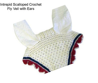 Intrepid Scalloped Crochet Fly Veil with Ears