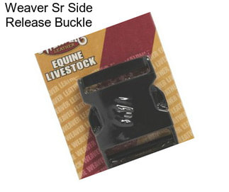 Weaver Sr Side Release Buckle