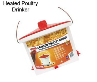 Heated Poultry Drinker