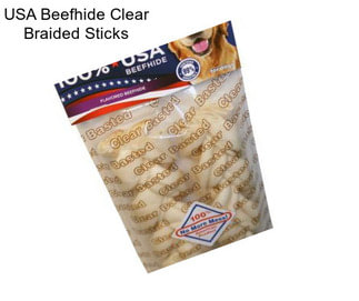 USA Beefhide Clear Braided Sticks