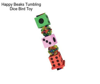 Happy Beaks Tumbling Dice Bird Toy