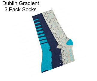 Dublin Gradient 3 Pack Socks