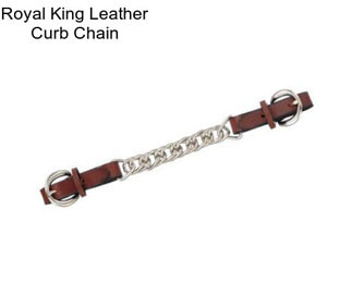 Royal King Leather Curb Chain