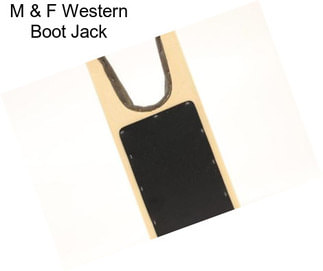 M & F Western Boot Jack