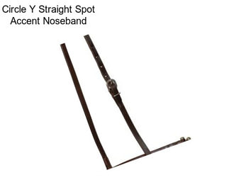 Circle Y Straight Spot Accent Noseband