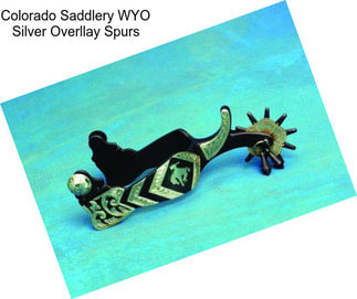 Colorado Saddlery WYO Silver Overllay Spurs