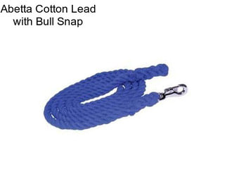 Abetta Cotton Lead with Bull Snap