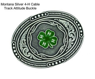 Montana Silver 4-H Cable Track Attitude Buckle