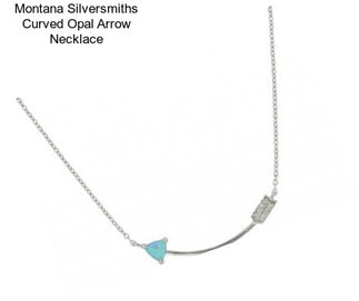 Montana Silversmiths Curved Opal Arrow Necklace