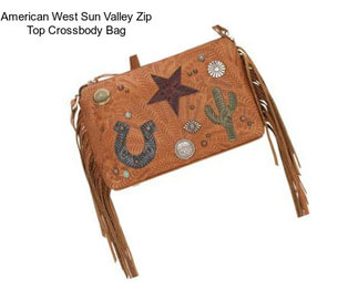 American West Sun Valley Zip Top Crossbody Bag