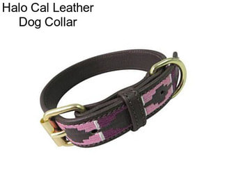 Halo Cal Leather Dog Collar