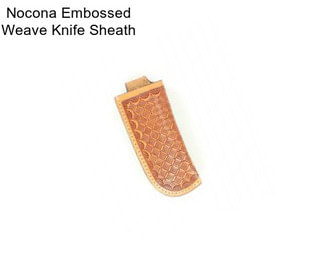 Nocona Embossed Weave Knife Sheath