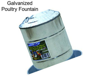 Galvanized Poultry Fountain