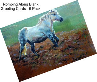 Romping Along Blank Greeting Cards - 6 Pack