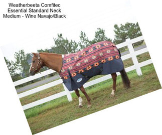 Weatherbeeta Comfitec Essential Standard Neck Medium - Wine Navajo/Black