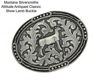 Montana Silversmiths Attitude Antiqued Classic Show Lamb Buckle